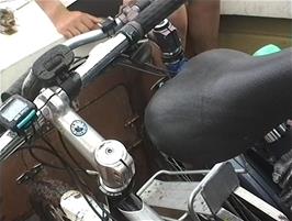 The final bikes are loaded onto the private boat at the Alltnaharrie Inn